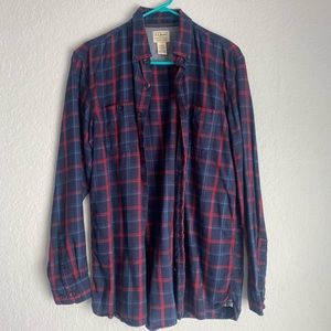 Blue and Red Fall Flannel